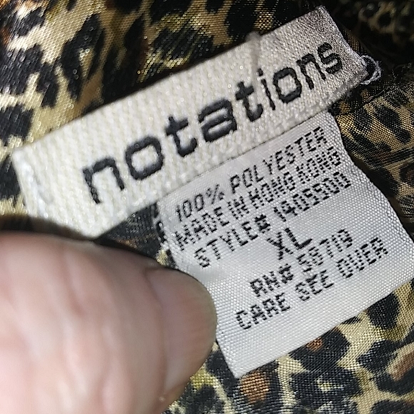 Ladies xl notations blouse - Picture 2 of 3